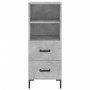 Gray concrete plywood sideboard 34.5x34x180 cm by vidaXL, Sideboards - Ref: Foro24-3200261, Price: 105,27 €, Discount: %