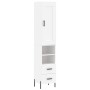 Tall white plywood highboard 34.5x34x180 cm by vidaXL, Sideboards - Ref: Foro24-3200265, Price: 119,99 €, Discount: %