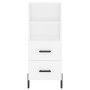 Tall white plywood highboard 34.5x34x180 cm by vidaXL, Sideboards - Ref: Foro24-3200265, Price: 119,99 €, Discount: %