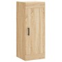 Aparador de madera contrachapada roble Sonoma 34,5x34x180 cm de vidaXL, Aparadores - Ref: Foro24-3200268, Precio: 110,45 €, D...