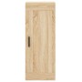 Aparador de madera contrachapada roble Sonoma 34,5x34x180 cm de vidaXL, Aparadores - Ref: Foro24-3200268, Precio: 110,45 €, D...