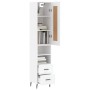 Aparador alto madera contrachapada blanco 34,5x34x180 cm de vidaXL, Aparadores - Ref: Foro24-3200273, Precio: 108,99 €, Descu...