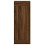 Aparador alto madera contrachapada roble marrón 34,5x34x180 cm de vidaXL, Aparadores - Ref: Foro24-3200272, Precio: 119,99 €,...