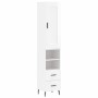 Tall white glossy plywood sideboard 34.5x34x180 cm by vidaXL, Sideboards - Ref: Foro24-3200275, Price: 115,10 €, Discount: %