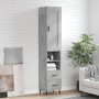 Concrete gray plywood sideboard 34.5x34x180 cm by vidaXL, Sideboards - Ref: Foro24-3200277, Price: 105,31 €, Discount: %