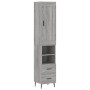 Aparador alto madera contrachapada gris Sonoma 34,5x34x180 cm de vidaXL, Aparadores - Ref: Foro24-3200279, Precio: 108,30 €, ...