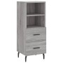 Aparador alto madera contrachapada gris Sonoma 34,5x34x180 cm de vidaXL, Aparadores - Ref: Foro24-3200279, Precio: 108,30 €, ...