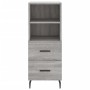 Aparador alto madera contrachapada gris Sonoma 34,5x34x180 cm de vidaXL, Aparadores - Ref: Foro24-3200279, Precio: 108,30 €, ...