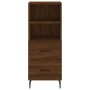 Aparador alto madera contrachapada roble marrón 34,5x34x180 cm de vidaXL, Aparadores - Ref: Foro24-3200280, Precio: 107,87 €,...