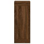 Aparador alto madera contrachapada roble marrón 34,5x34x180 cm de vidaXL, Aparadores - Ref: Foro24-3200280, Precio: 107,87 €,...