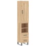 Sonoma oak plywood sideboard 34.5x34x180 cm by vidaXL, Sideboards - Ref: Foro24-3200284, Price: 105,39 €, Discount: %