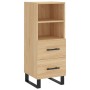 Sonoma oak plywood sideboard 34.5x34x180 cm by vidaXL, Sideboards - Ref: Foro24-3200284, Price: 105,39 €, Discount: %