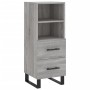 Aparador alto madera contrachapada gris Sonoma 34,5x34x180 cm de vidaXL, Aparadores - Ref: Foro24-3200287, Precio: 117,08 €, ...