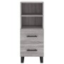 Aparador alto madera contrachapada gris Sonoma 34,5x34x180 cm de vidaXL, Aparadores - Ref: Foro24-3200287, Precio: 117,08 €, ...