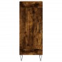 Aparador de madera contrachapada roble ahumado 34,5x34x180 cm de vidaXL, Aparadores - Ref: Foro24-3200486, Precio: 94,99 €, D...