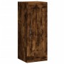 Aparador de madera contrachapada roble ahumado 34,5x34x180 cm de vidaXL, Aparadores - Ref: Foro24-3200486, Precio: 94,99 €, D...