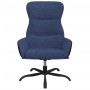 Relaxation armchair with blue fabric footrest by vidaXL, Armchairs - Ref: Foro24-3097462, Price: 121,99 €, Discount: %