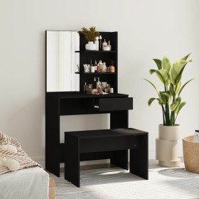 Black vanity set 74.5x40x141 cm by vidaXL, Bedroom Dressers - Ref: Foro24-3114140, Price: 104,34 €, Discount: %