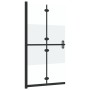 Half-frosted ESG glass folding shower screen 80x190 cm by vidaXL, Shower walls and screens - Ref: Foro24-151187, Price: 204,9...