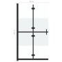 Half-frosted ESG glass folding shower screen 80x190 cm by vidaXL, Shower walls and screens - Ref: Foro24-151187, Price: 204,9...