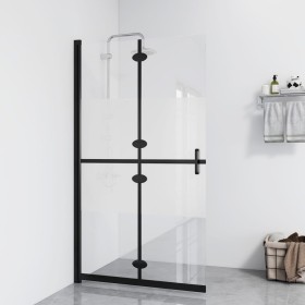 Half-frosted ESG glass folding shower screen 120x190cm by vidaXL, Shower walls and screens - Ref: Foro24-151191, Price: 233,2...