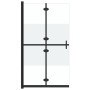 Half-frosted ESG glass folding shower screen 120x190cm by vidaXL, Shower walls and screens - Ref: Foro24-151191, Price: 244,2...