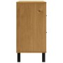 Aparador con puerta de vidrio FLAM madera de pino 110x40x80 cm de vidaXL, Aparadores - Ref: Foro24-357828, Precio: 181,66 €, ...