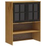 Mueble superior de aparador con puertas vidrio FLAM madera pino de vidaXL, Aparadores - Ref: Foro24-357825, Precio: 136,02 €,...