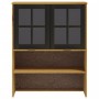 Mueble superior de aparador con puertas vidrio FLAM madera pino de vidaXL, Aparadores - Ref: Foro24-357825, Precio: 136,02 €,...