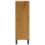 Aparador alto con puerta vidrio FLAM madera pino 92x40x122,5 cm de vidaXL, Aparadores - Ref: Foro24-357829, Precio: 234,96 €,...