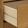 Aparador alto con puerta vidrio FLAM madera pino 92x40x122,5 cm de vidaXL, Aparadores - Ref: Foro24-357829, Precio: 234,96 €,...