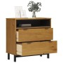 FLAM chest of drawers solid pine wood 80x40x80 cm by vidaXL, Drawers - Ref: Foro24-357815, Price: 129,52 €, Discount: %