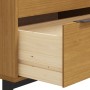 Cómoda FLAM madera maciza de pino 80x40x80 cm de vidaXL, Cajoneras - Ref: Foro24-357815, Precio: 129,52 €, Descuento: %