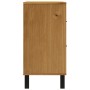 Aparador con puerta de vidrio FLAM madera de pino 80x40x80 cm de vidaXL, Aparadores - Ref: Foro24-357826, Precio: 135,24 €, D...