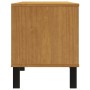 TV stand with glass door FLAM pine wood 158x40x50 cm by vidaXL, TV Furniture - Ref: Foro24-357821, Price: 178,32 €, Discount: %