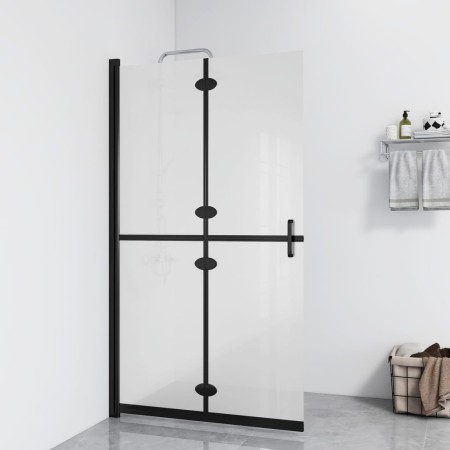 Folding shower screen frosted ESG glass 90x190 cm by vidaXL, Shower walls and screens - Ref: Foro24-151194, Price: 219,57 €, ...