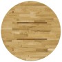 Superficie de mesa redonda madera maciza de roble 23 mm 400 mm de vidaXL, Tableros para mesas - Ref: Foro24-245981, Precio: 4...