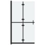 Folding shower screen frosted ESG glass 90x190 cm by vidaXL, Shower walls and screens - Ref: Foro24-151194, Price: 219,57 €, ...