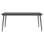 Garden dining table steel and black glass 190x90x74 cm by vidaXL, Garden tables - Ref: Foro24-313116, Price: 194,82 €, Discou...