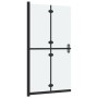 Folding shower screen frosted ESG glass 90x190 cm by vidaXL, Shower walls and screens - Ref: Foro24-151194, Price: 219,57 €, ...