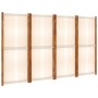 Cream white 4-panel divider screen 280x180 cm by vidaXL, Room dividers - Ref: Foro24-319184, Price: 128,19 €, Discount: %