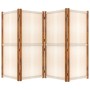 Cream white 4-panel divider screen 280x180 cm by vidaXL, Room dividers - Ref: Foro24-319184, Price: 128,19 €, Discount: %