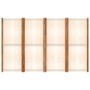 Cream white 4-panel divider screen 280x180 cm by vidaXL, Room dividers - Ref: Foro24-319184, Price: 128,19 €, Discount: %