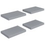 Floating wall shelves 4 pcs gray MDF 40x23x3.8 cm by vidaXL, Shelves and shelves - Ref: Foro24-323849, Price: 44,78 €, Discou...