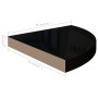 Corner floating shelf 2 pcs glossy black MDF 35x35x3.8 cm by vidaXL, Shelves and shelves - Ref: Foro24-323911, Price: 38,88 €...