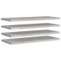 Floating wall shelves 4 units gray concrete MDF 90x23.5x3.8 cm by vidaXL, Shelves and shelves - Ref: Foro24-326605, Price: 74...