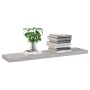 Floating wall shelves 4 units gray concrete MDF 90x23.5x3.8 cm by vidaXL, Shelves and shelves - Ref: Foro24-326605, Price: 74...