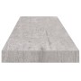 Floating wall shelves 4 units gray concrete MDF 90x23.5x3.8 cm by vidaXL, Shelves and shelves - Ref: Foro24-326605, Price: 74...