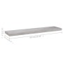 Floating wall shelves 4 units gray concrete MDF 90x23.5x3.8 cm by vidaXL, Shelves and shelves - Ref: Foro24-326605, Price: 74...