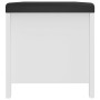 White plywood storage box cushion 105x40x45 cm by vidaXL, Storage trunks - Ref: Foro24-326768, Price: 114,09 €, Discount: %